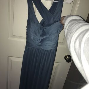 Dusty blue bridesmaid/prom/formal dress